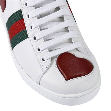 scarpe gucci cuore|farfetch Gucci sneakers.